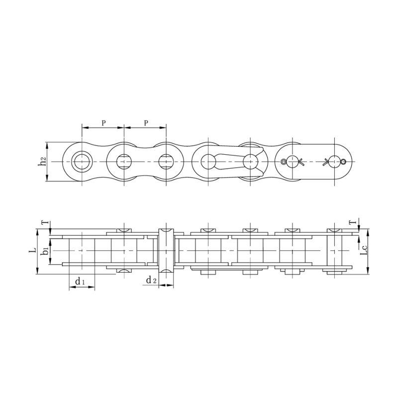 Heavy duty serie rullekæder