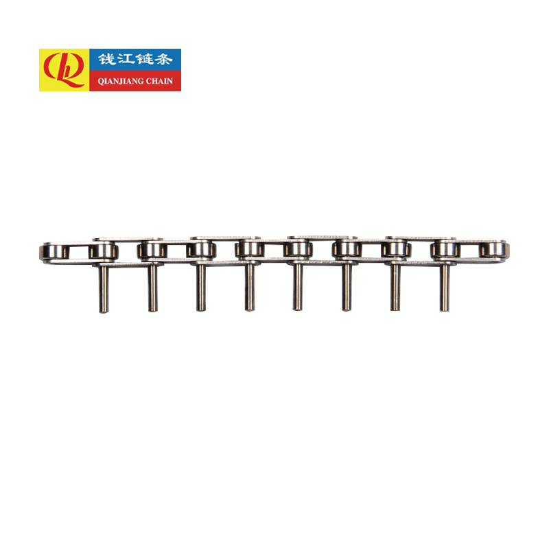 Rustfrit stål dobbelt pitch transportørkæder med forlængede stifter