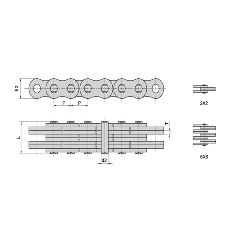 (LL-serien) Løvkæder med lav vedligeholdelse og høj stabilitet
